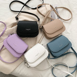 Kleine Umhängetasche für Frauen Solide Klappe - Schulter Designer Messenger Handtasche Geldbörse