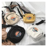 Mini Handtas voor Dames - Canvas Schoudertas Crossbody Tas Dames Portemonnee Telefoon Zak