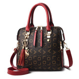 Zachte PU-lederen schoudertas voor dames - handtas luxe crossbody portemonnee Fashion Tote