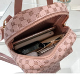 Leuke kleine rugzak voor dames / meisjes - PU-leren schoudertas Kawaii Fashion School