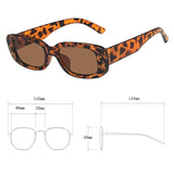 Trendy vierkante zonnebril voor dames - Retro reisbrillen Fashion Shades Anti-UV-brillen