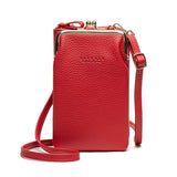 Small Crossbody Bag For Women - Mini PU Leather Shoulder Messenger Handbag Purse