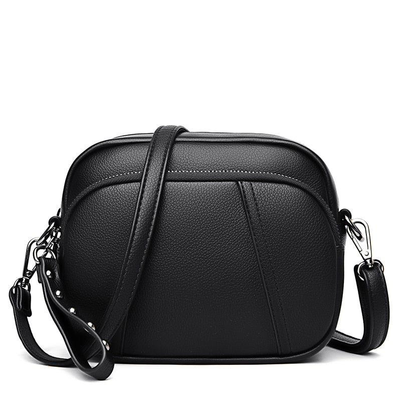 Simple Designer Crossbody Bag for Women - Shoulder PU Leather Ladies M –
