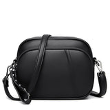 Sac à bandoulière design simple pour femme - Sac à main Messenger en cuir PU pour femme