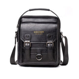 Crossbodytas met grote capaciteit voor heren - Casual schoudertas, zachte handtas PU-leer