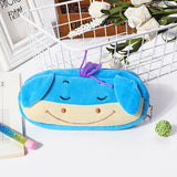 Cartoon Animals Plush Pencil Case - Kawaii Pouch Bag Case School and Office Supplies