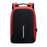 Anti-diefstal rugzak met USB-oplader - 15,6-inch schoolwaterafstotende laptoptas met grote capaciteit