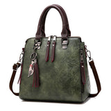 Zachte PU-lederen schoudertas voor dames - handtas luxe crossbody portemonnee Fashion Tote