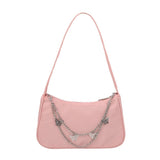 Women's Luxury Designer Handbag - Retro Ladies Shoulder Baguette Bag Nylon Purse