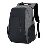 Oxford-laptoprugzak met USB-oplader - waterdichte schooltas met grote capaciteit van 15,6 inch voor laptops