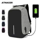Anti-diefstal rugzak met USB-oplader - 15,6-inch schoolwaterafstotende laptoptas met grote capaciteit