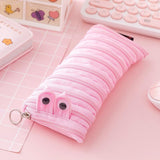 Creative Caterpillar Zipper Pencil Case - School Bag Pen Holder Case Pouch for Kids Students