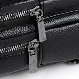 Crossbody-borsttas - Duurzame PU-lederen vintage schoudertas Messenger Purse