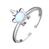 Vintage Crown Pearl Ring - Simple Charm Cute Design Jewelry Animal Rings Iron Alloy