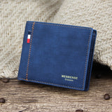 Vintage Denim Billfold Portemonnee voor Heren - Luxe Slanke Geld Creditcard Clip Houder Portemonnee