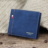 Vintage Denim Billfold Portemonnee voor Heren - Luxe Slanke Geld Creditcard Clip Houder Portemonnee