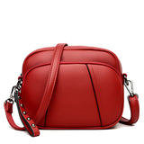 Sac à bandoulière design simple pour femme - Sac à main Messenger en cuir PU pour femme