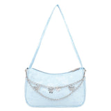 Dames luxe designer handtas - retro dames schoudertas baguette tas nylon portemonnee