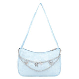 Dames luxe designer handtas - retro dames schoudertas baguette tas nylon portemonnee