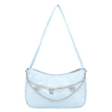 Dames luxe designer handtas - retro dames schoudertas baguette tas nylon portemonnee