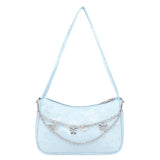 Dames luxe designer handtas - retro dames schoudertas baguette tas nylon portemonnee