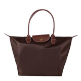 Sac à main fourre-tout en nylon imperméable - Sac à aisselles tendance pour femme Oxford Beach Shopping