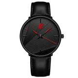 Minimalistisch horloge voor heren - Mode ultradun, eenvoudig zakelijk kwartshorloge