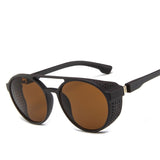 Classic Punk Sunglasses for Men - Designer Vintage Glasses UV400 Eyewear