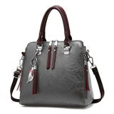 Zachte PU-lederen schoudertas voor dames - handtas luxe crossbody portemonnee Fashion Tote