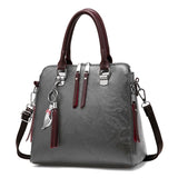 Zachte PU-lederen schoudertas voor dames - handtas luxe crossbody portemonnee Fashion Tote