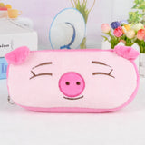 Cartoon Animals Plush Pencil Case - Kawaii Pouch Bag Case School and Office Supplies