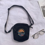 Mini Handtas voor Dames - Canvas Schoudertas Crossbody Tas Dames Portemonnee Telefoon Zak