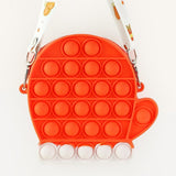 Antistress Pop It Fidget Portemonnee Portemonnee voor Meisjes - Push Bubble Crossbody Strap Coin Bag Toy