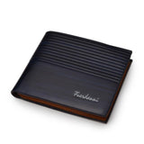 Vintage lederen portemonnee voor heren - PU-leer luxe slanke portemonnee voor creditcardcliphouder