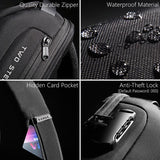 Borsttas met USB 3.0-oplaadpoort - Antidiefstalslot Waterdichte schoudertas Reistas