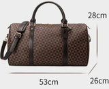 Large Travel Shoulder Bag - Waterproof Fitness PU Leather Luggage Handbag