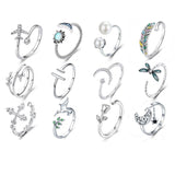 Adjustable Rings For Women - 925 Sterling Silver Open Size Rings