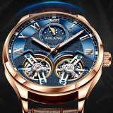 Luxe horloge voor heren - dubbele vliegwiel mechanische klok