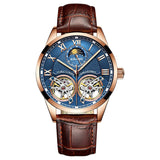 Luxe horloge voor heren - dubbele vliegwiel mechanische klok