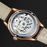 Luxe horloge voor heren - dubbele vliegwiel mechanische klok