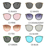 Vintage Bee-zonnebril voor dames - Retro-bril met kleurovergang Eyewear UV400 Driving Shades