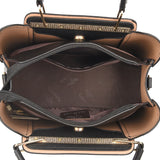 Soft Leather Handbag for Women - Luxury Designer 3 Layer Shoulder Crossbody Bag