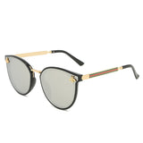 Vintage Bee-zonnebril voor dames - Retro-bril met kleurovergang Eyewear UV400 Driving Shades