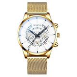 Klassiek horloge voor heren - Quartz stalen riem Luxe horloge Kalender Zakelijk