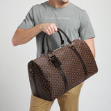 Large Travel Shoulder Bag - Waterproof Fitness PU Leather Luggage Handbag