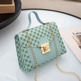 Luxe schoudertas met gouden ketting - Crossbody kleine vierkante clutch handtas