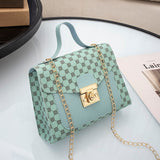 Luxe schoudertas met gouden ketting - Crossbody kleine vierkante clutch handtas