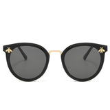 Vintage Bee Sunglasses for Women - Gradient Retro Glasses Eyewear UV400 Driving Shades