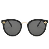 Vintage Bee Sunglasses for Women - Gradient Retro Glasses Eyewear UV400 Driving Shades
