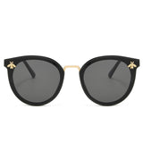 Vintage Bee-zonnebril voor dames - Retro-bril met kleurovergang Eyewear UV400 Driving Shades